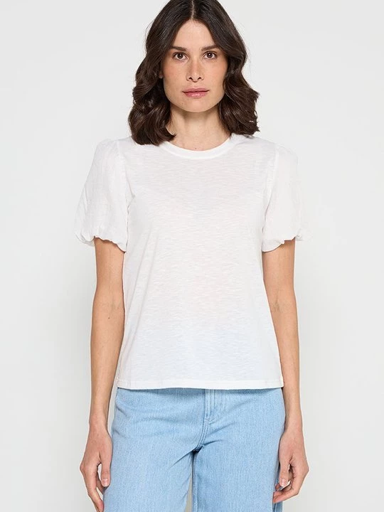 Foto van product T-shirt basic Le Jardin du Lin wit