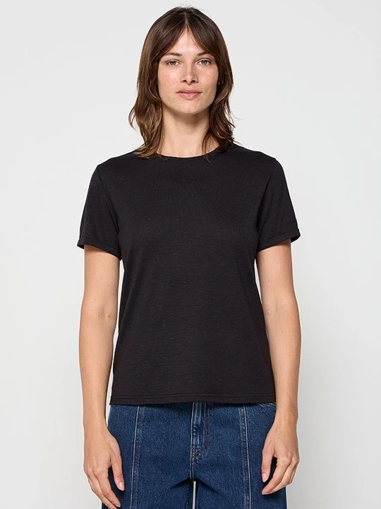 Foto van product T-shirt basic Le Jardin du Lin zwart