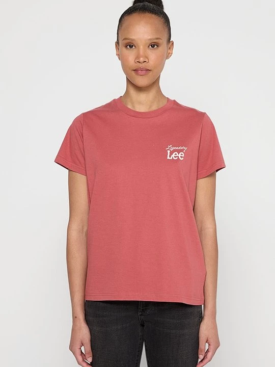 Foto van product T-shirt basic Lee bruin