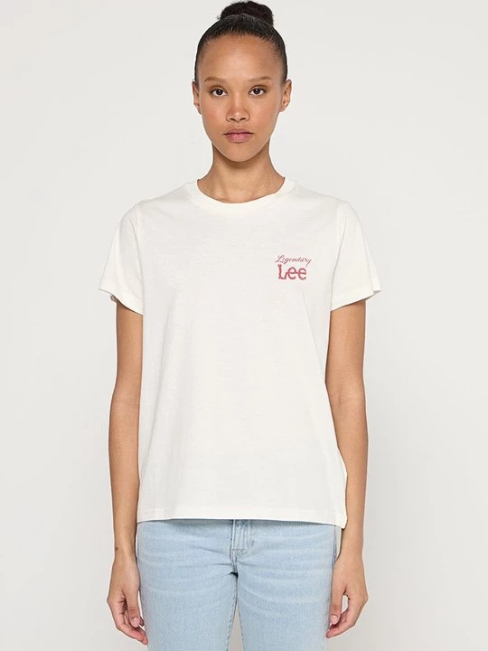 Foto van product T-shirt basic Lee crème
