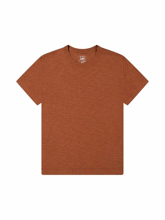Foto van product T-shirt basic Lee donkerbruin