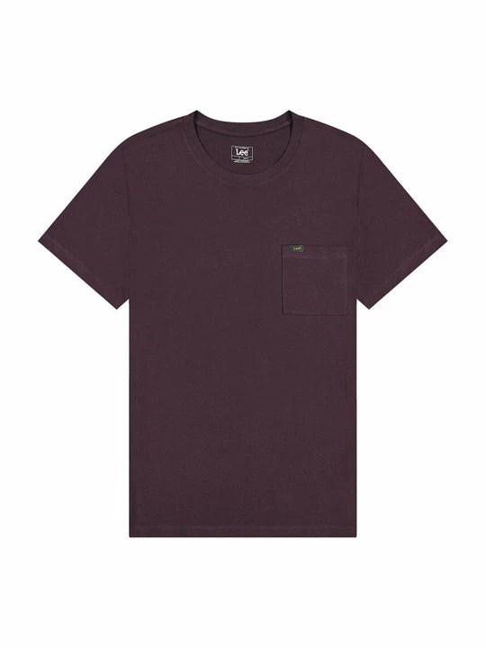Foto van product T-shirt basic Lee donkerpaars
