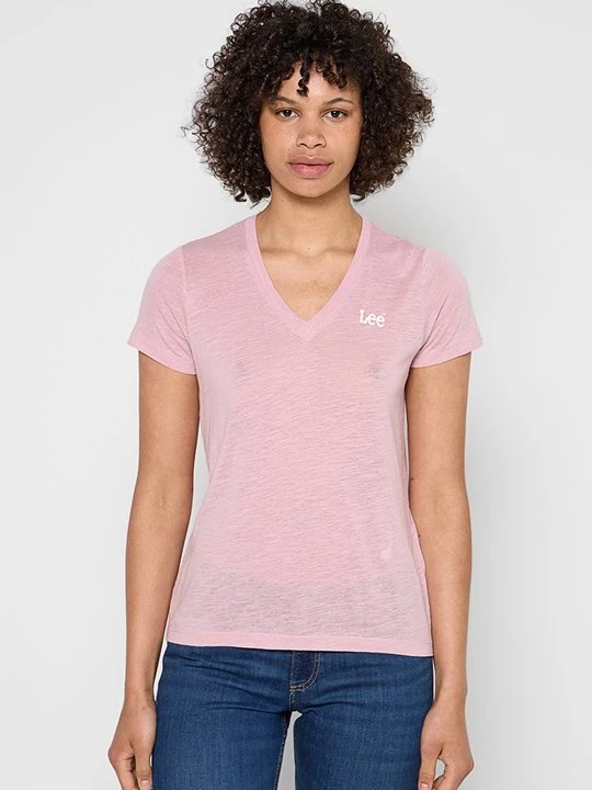 Foto van product T-shirt basic Lee roze