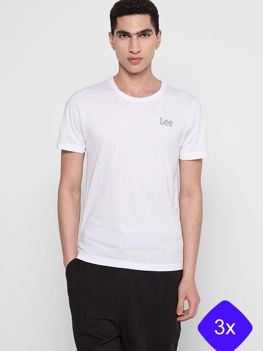 Foto van product T-shirt basic Lee wit