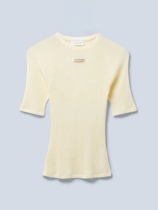 Foto van product T-shirt basic LeGer geel