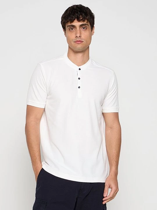 Foto van product T-shirt basic Lerros crème
