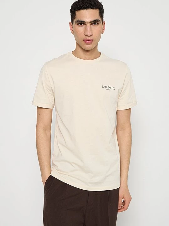 Foto van product T-shirt basic Les Deux beżowy