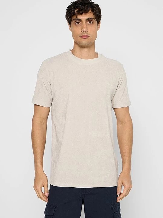 Foto van product T-shirt basic lindbergh beżowy