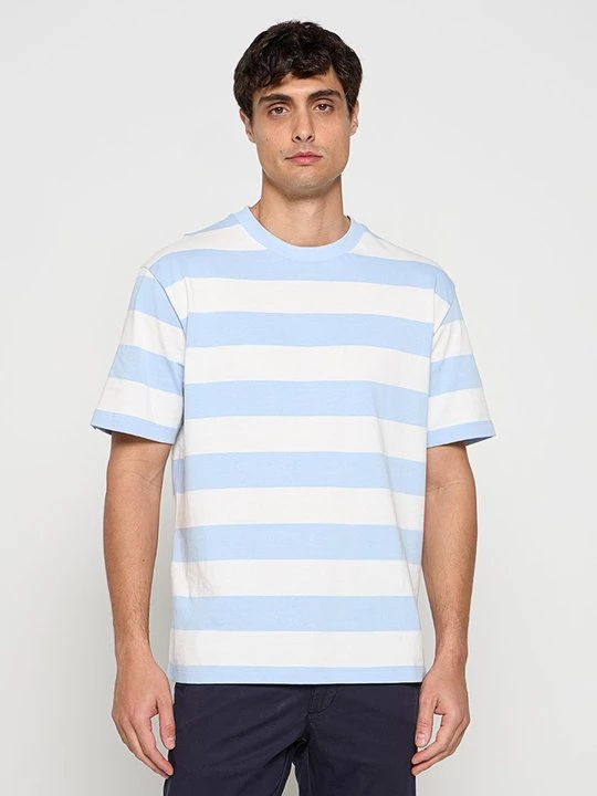 Foto van product T-shirt basic lindbergh blauw