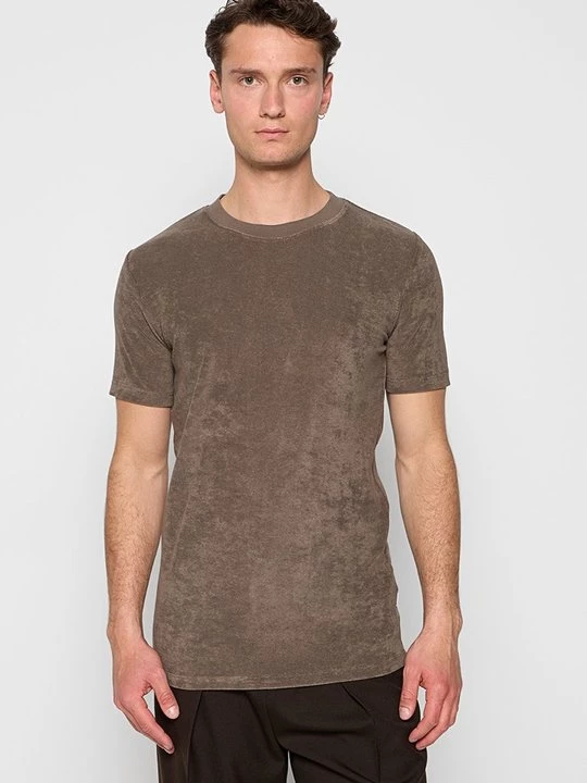 Foto van product T-shirt basic lindbergh bruin