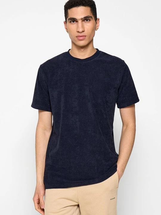 Foto van product T-shirt basic lindbergh donkerblauw