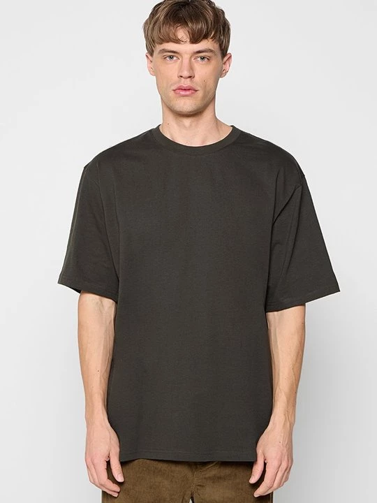 Foto van product T-shirt basic lindbergh donkergroen