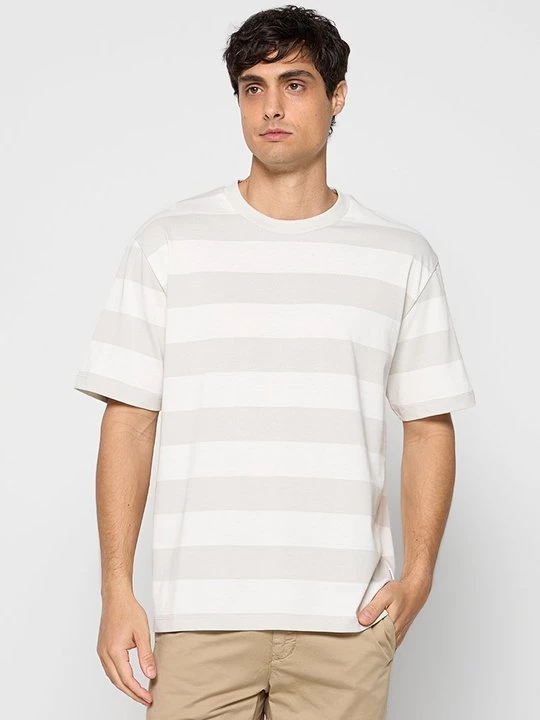 Foto van product T-shirt basic lindbergh grijs