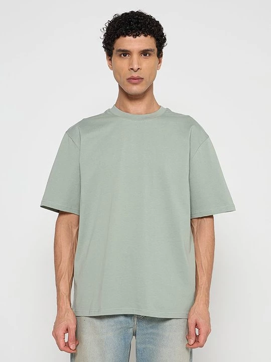 Foto van product T-shirt basic lindbergh olijfgroen