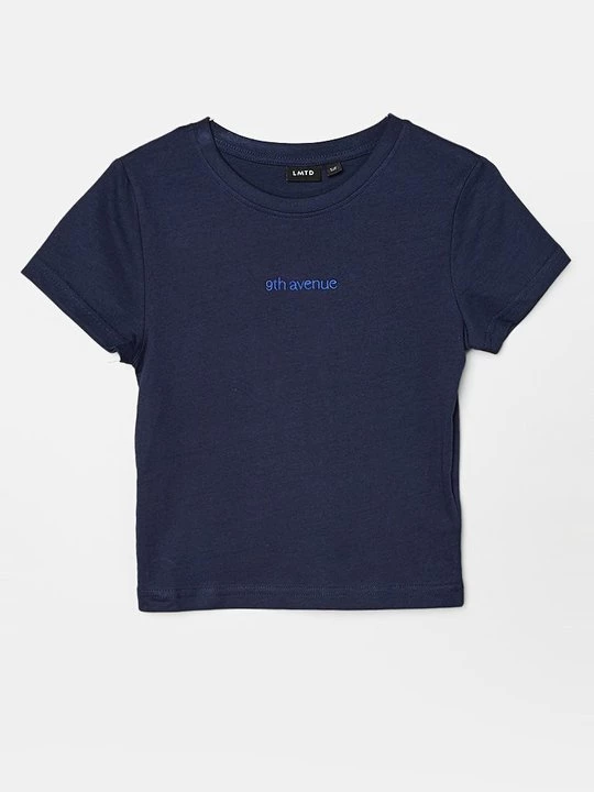 Foto van product T-shirt basic LMTD donkerblauw