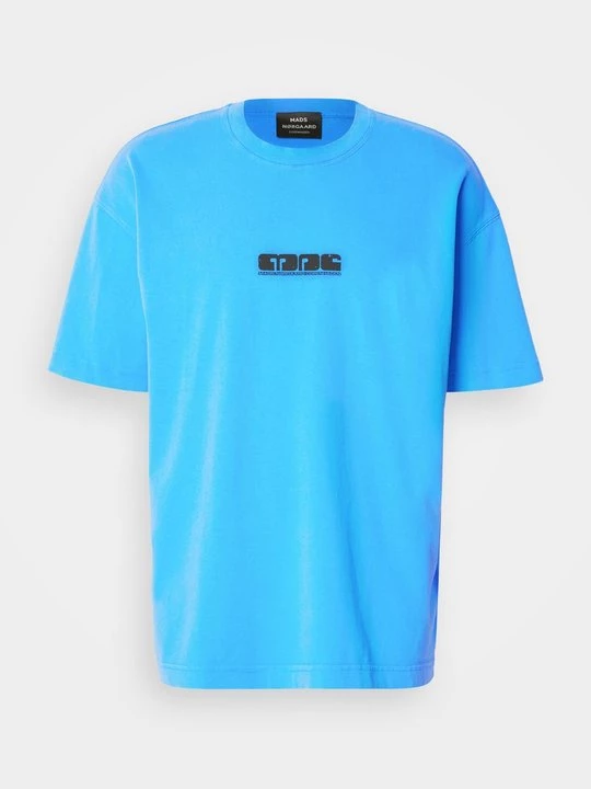 Foto van product T-shirt basic Mads Nørgaard blauw