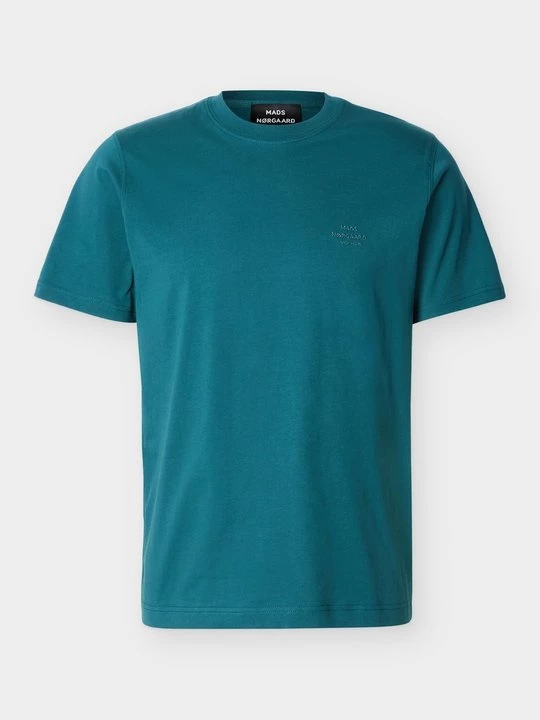 Foto van product T-shirt basic Mads Nørgaard petrol