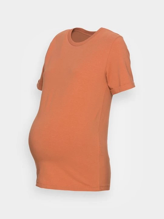Foto van product T-shirt basic Mamalicious bruin
