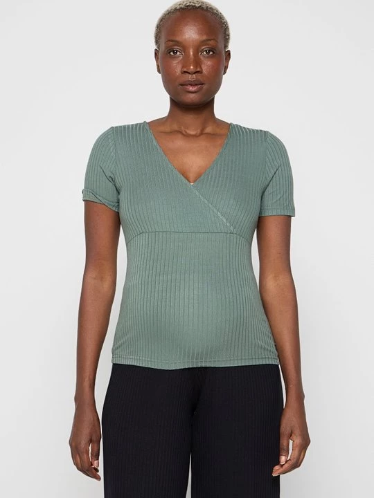 Foto van product T-shirt basic Mamalicious groen