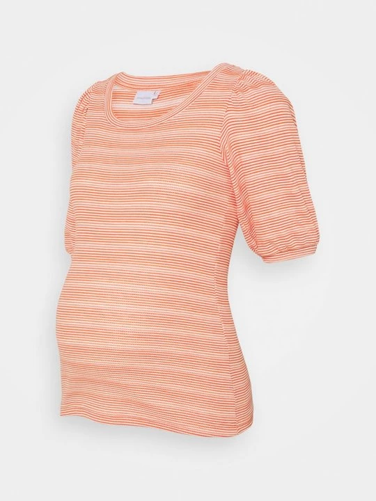 Foto van product T-shirt basic Mamalicious oranje