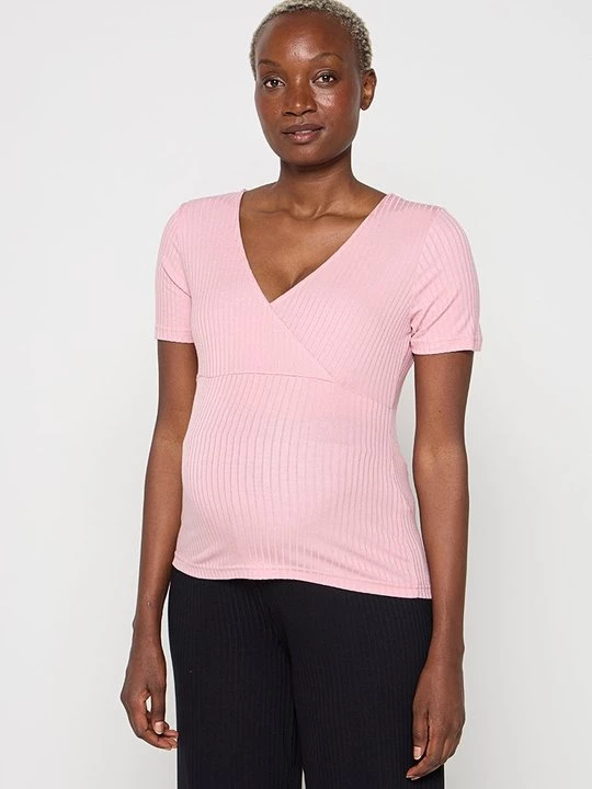 Foto van product T-shirt basic Mamalicious roze