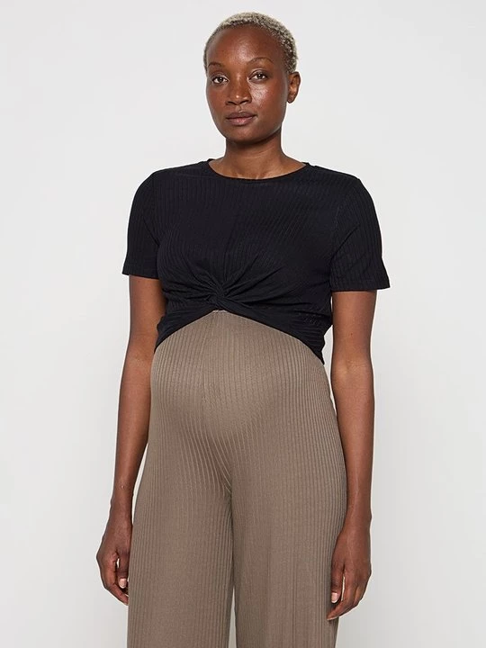 Foto van product T-shirt basic Mamalicious zwart