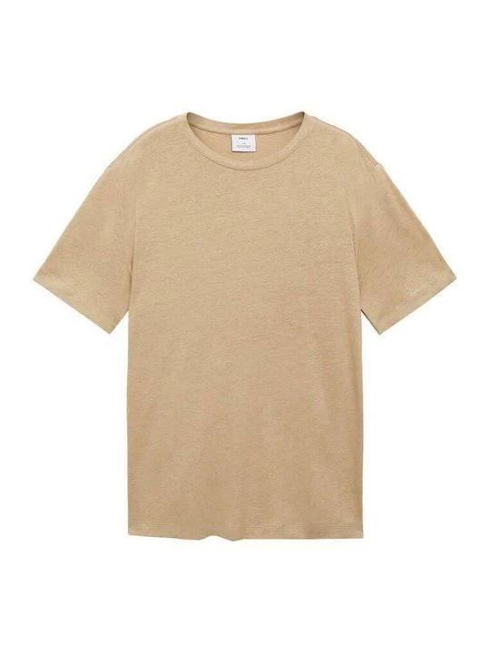 Foto van product T-shirt basic Mango beżowy
