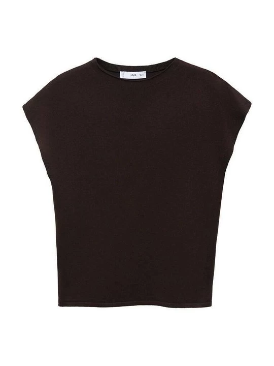 Foto van product T-shirt basic Mango bruin