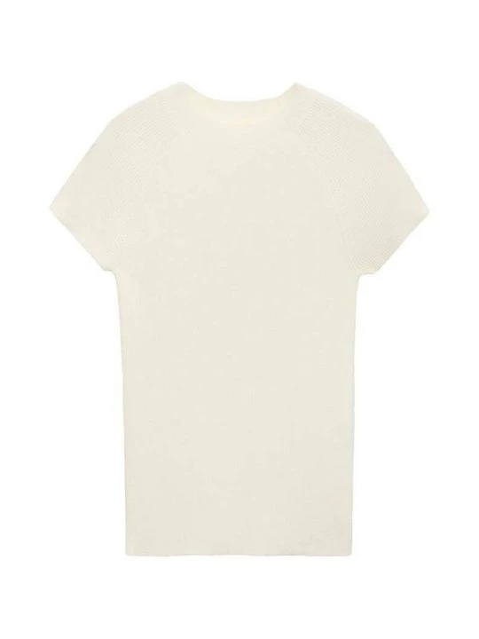 Foto van product T-shirt basic Mango crème