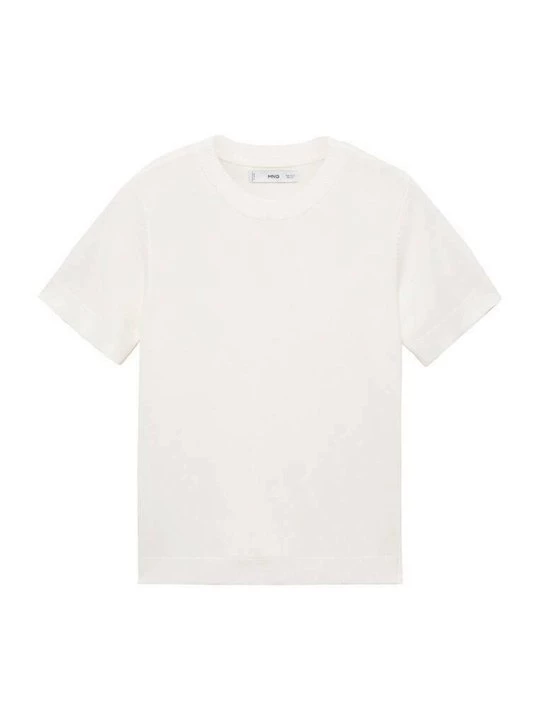 Foto van product T-shirt basic Mango crème