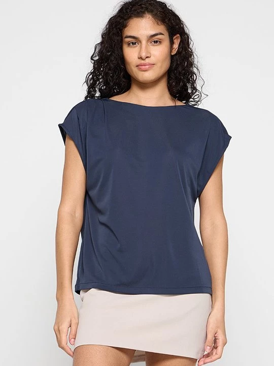Foto van product T-shirt basic Mango donkerblauw