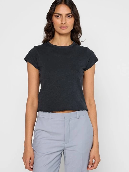 Foto van product T-shirt basic Mango donkergrijs