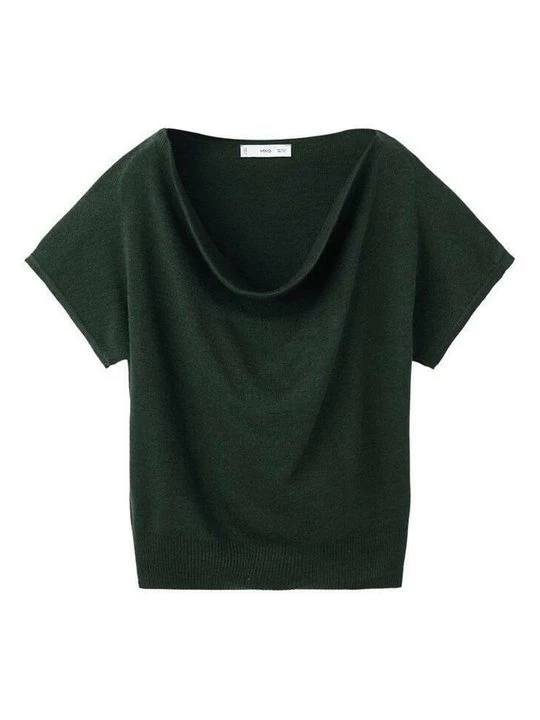 Foto van product T-shirt basic Mango donkergroen
