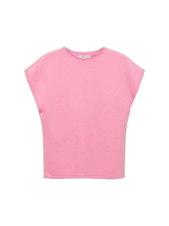 Foto van product T-shirt basic Mango donkerroze