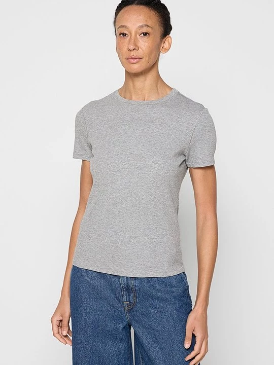 Foto van product T-shirt basic Mango grijs
