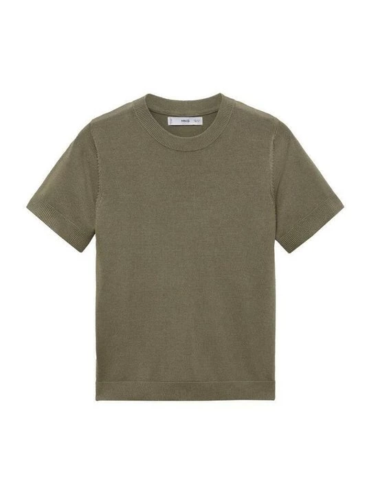 Foto van product T-shirt basic Mango kaki