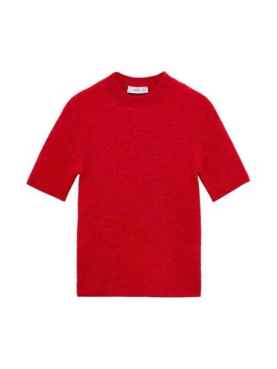 Foto van product T-shirt basic Mango rood