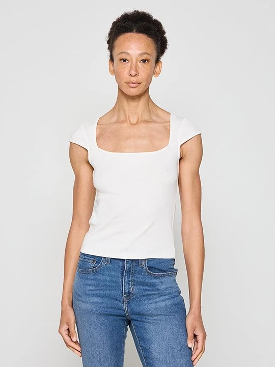 Foto van product T-shirt basic Mango wit