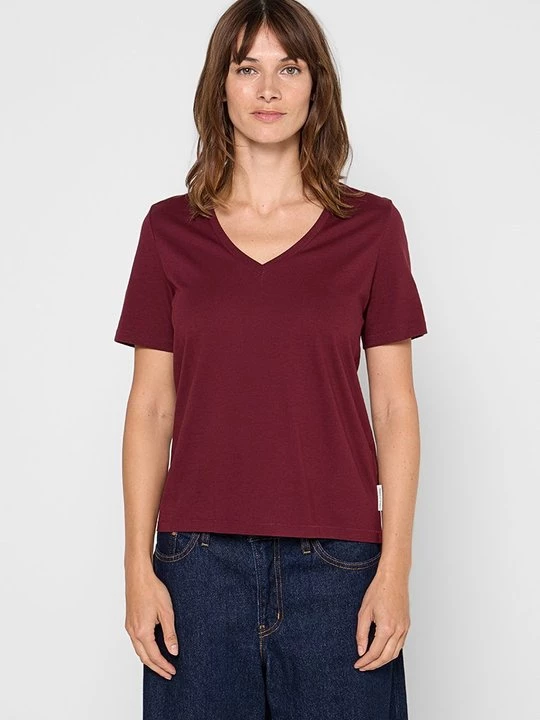 Foto van product T-shirt basic Marc O'Polo donkerrood