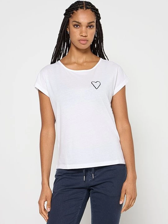 Foto van product T-shirt basic Marc O'Polo wit