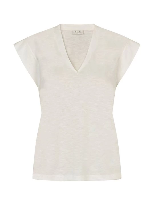 Foto van product T-shirt basic Modström wit