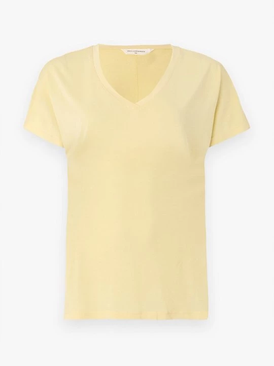Foto van product T-shirt basic MSCH Copenhagen geel