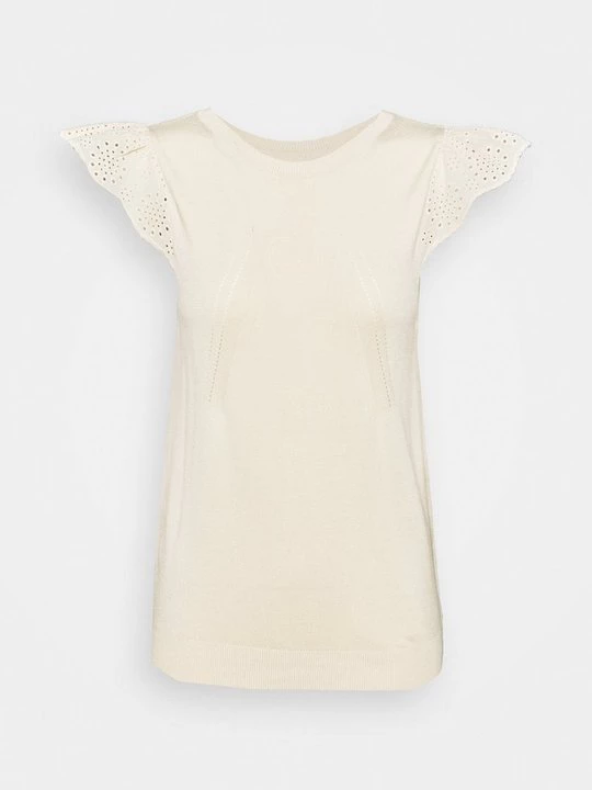 Foto van product T-shirt basic NAF NAF crème