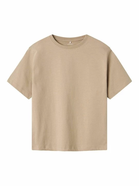 Foto van product T-shirt basic NAME IT beżowy
