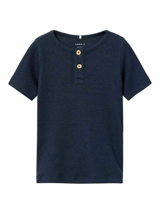 Foto van product T-shirt basic NAME IT gemêleerd donkerblauw