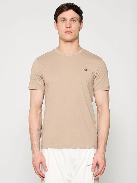 Foto van product T-shirt basic Napapijri beżowy