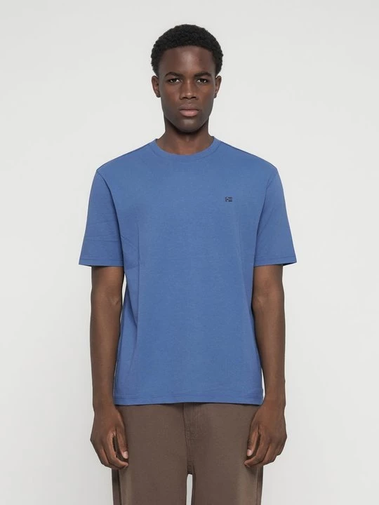 Foto van product T-shirt basic Napapijri blauw gemêleerd