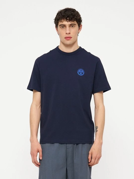 Foto van product T-shirt basic Napapijri donkerblauw