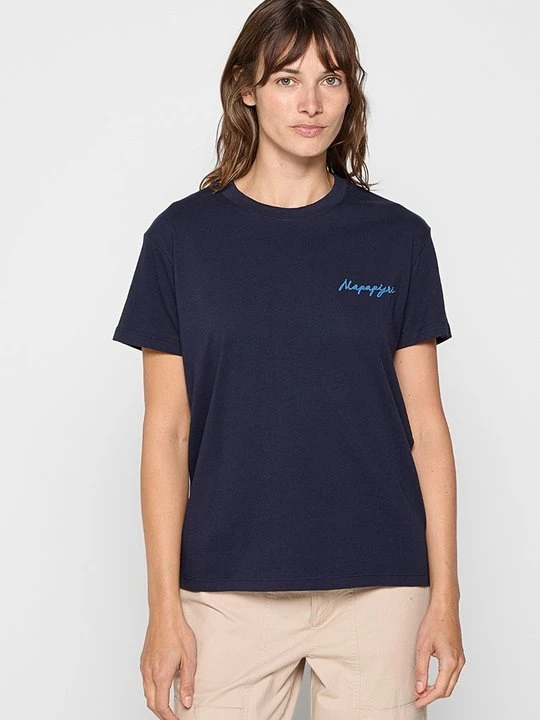 Foto van product T-shirt basic Napapijri donkerblauw