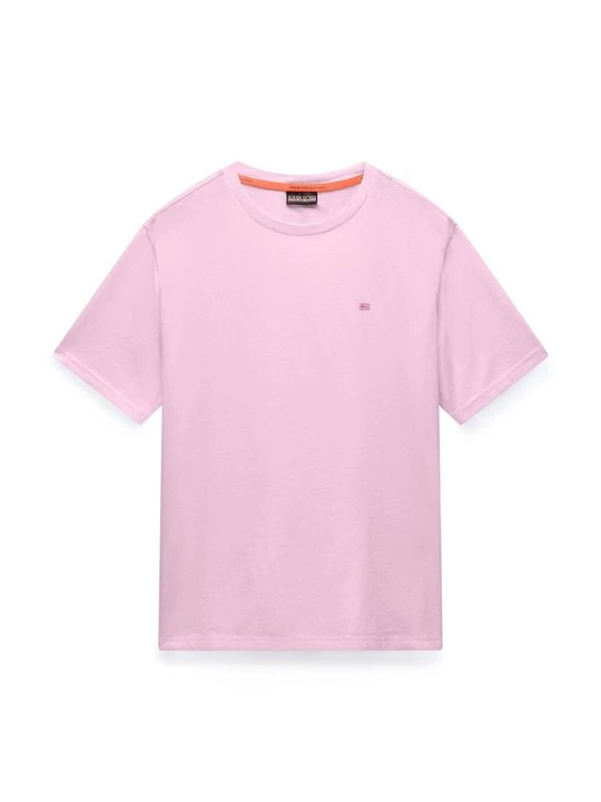 Foto van product T-shirt basic Napapijri donkerroze